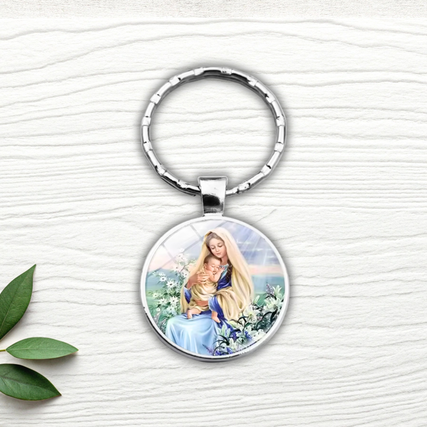 Catholic Saint Keychain 1 Sunny Sky Studio