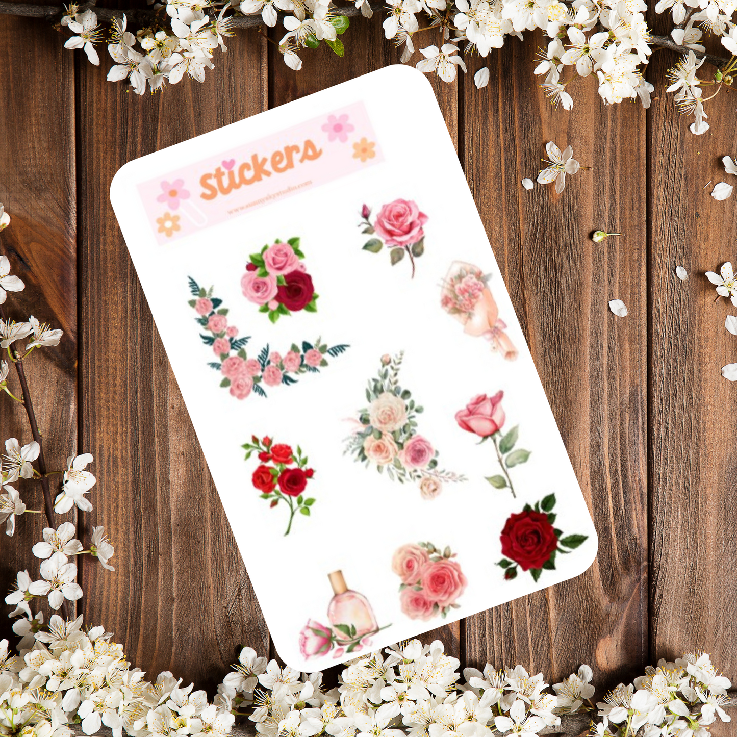 Roses Sticker Sheet