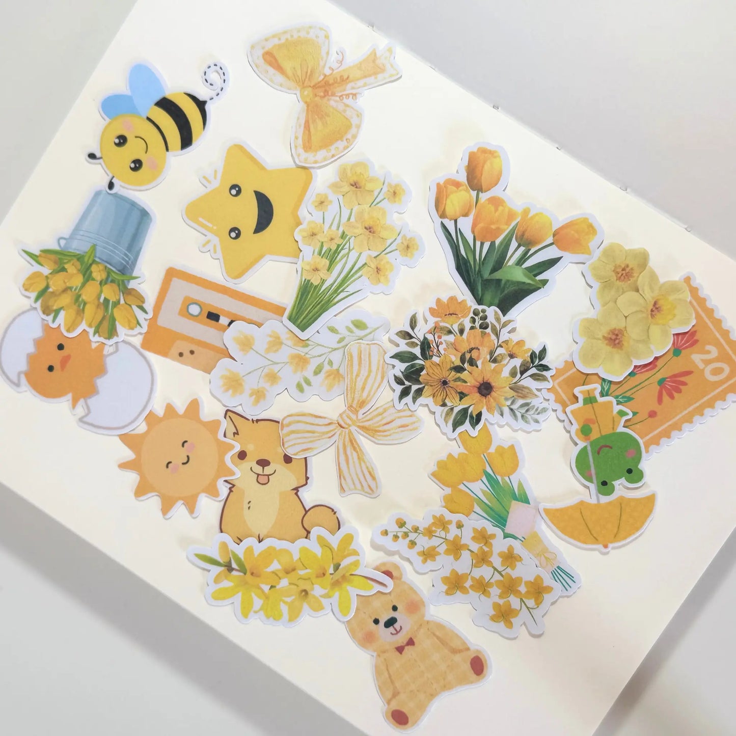 Bright Yellow Stickers (20 pieces) Sunny Sky Studio