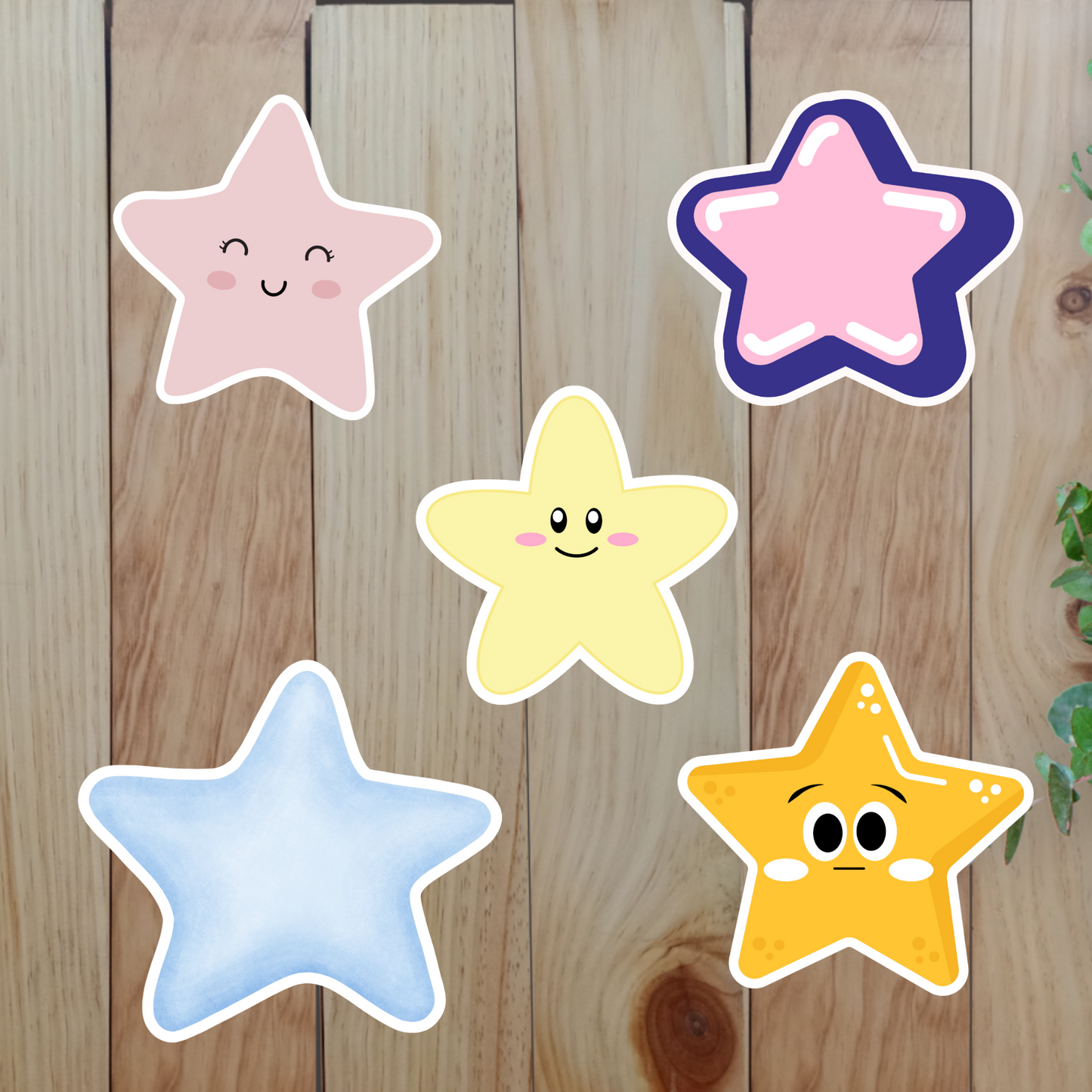 Celestial Stars Stickers (20-Piece) Sunny Sky Studio