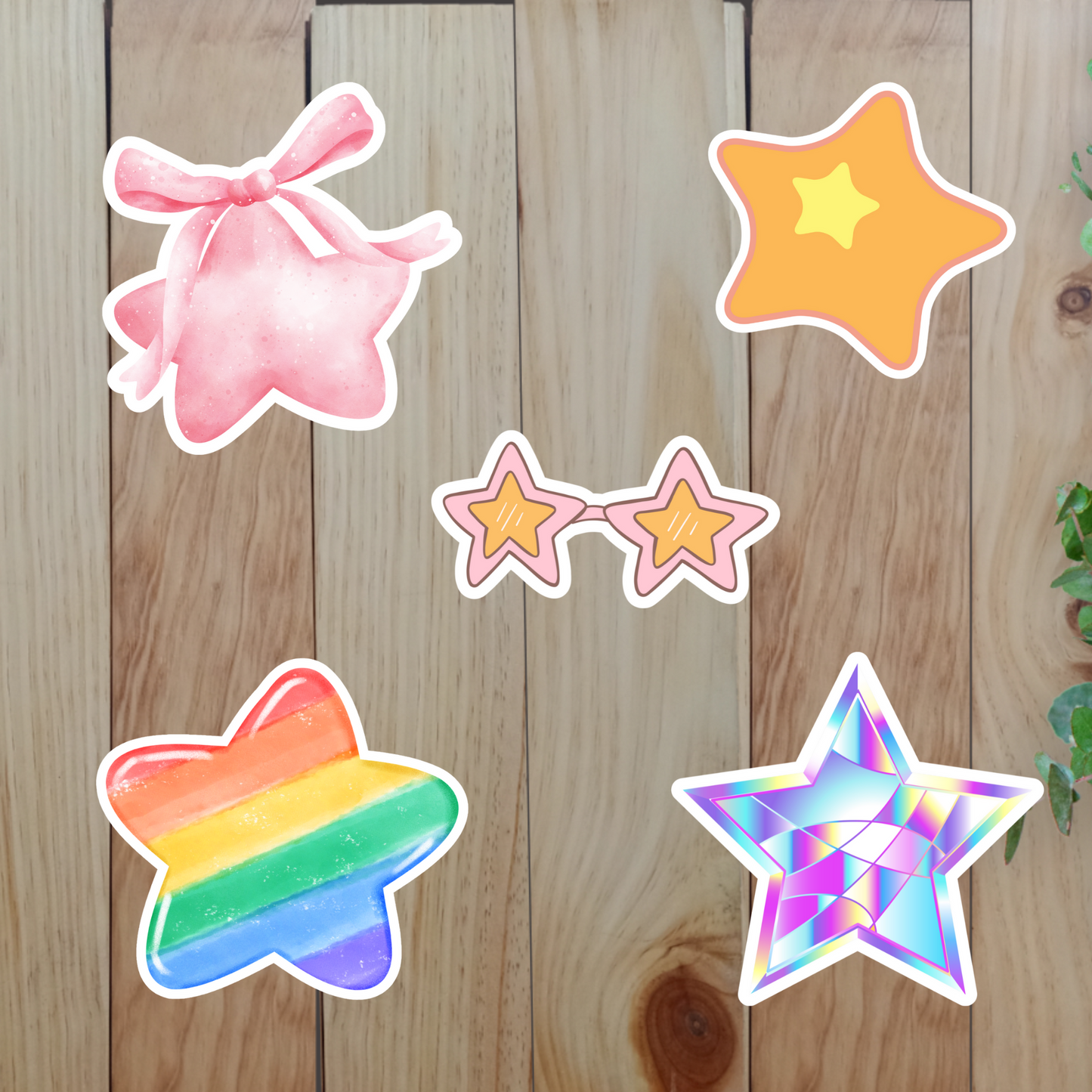 Celestial Stars Stickers (20-Piece) Sunny Sky Studio