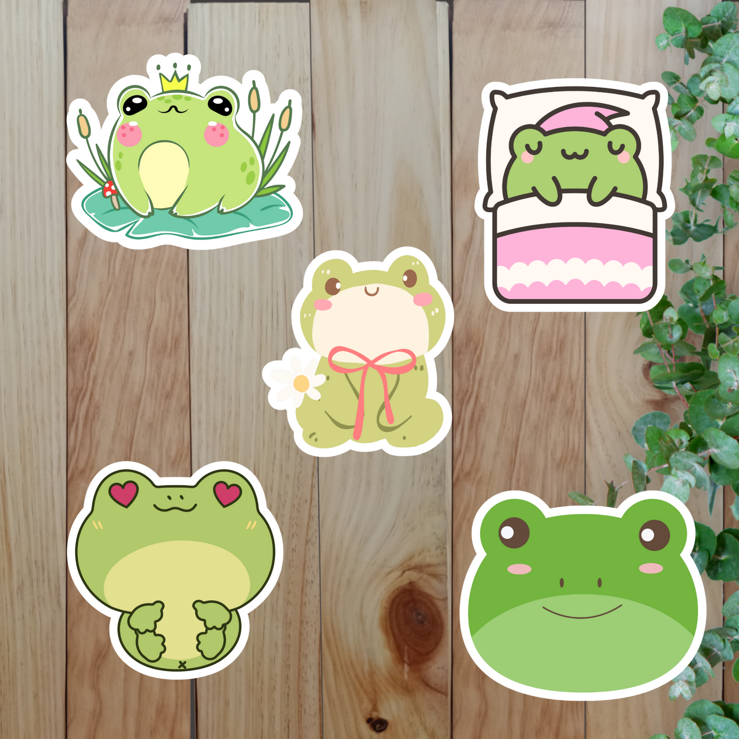 Frog Sticker (20-Piece) Sunny Sky Studio