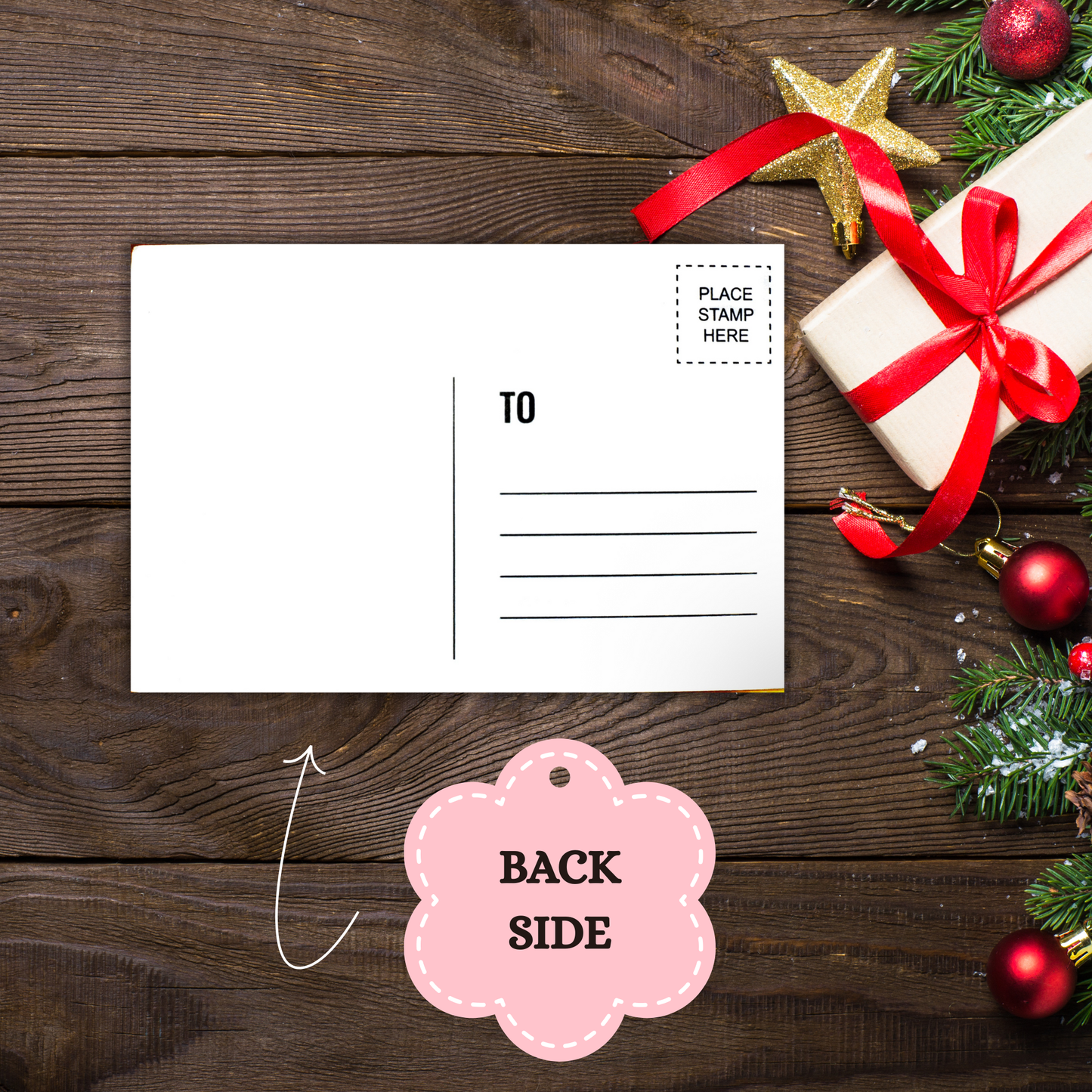 Kawaii Merry Christmas Postcard 15 Sunny Sky Studio