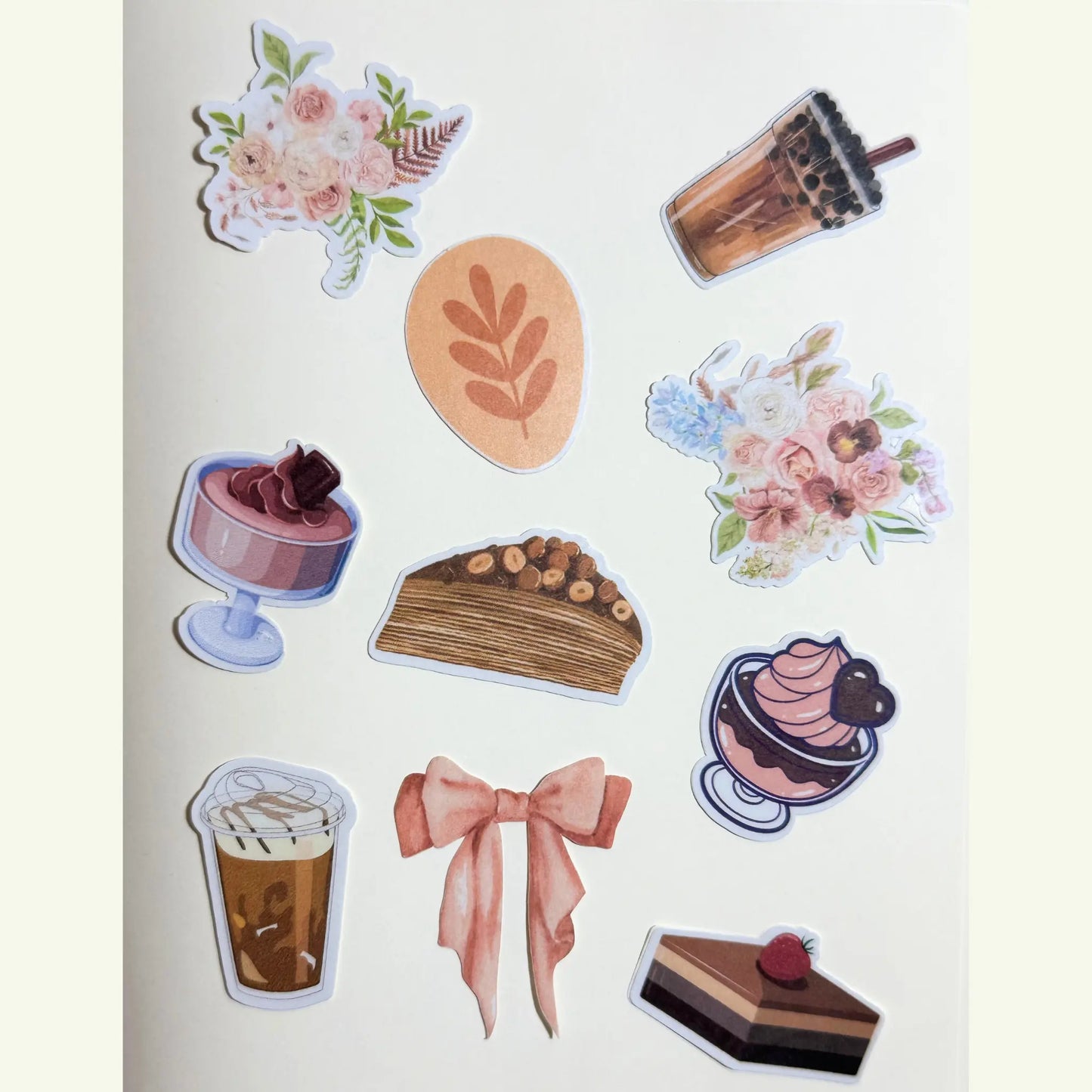 Mocha Mood Stickers (20 pieces) - Sunny Sky Studio Sunny Sky Studio