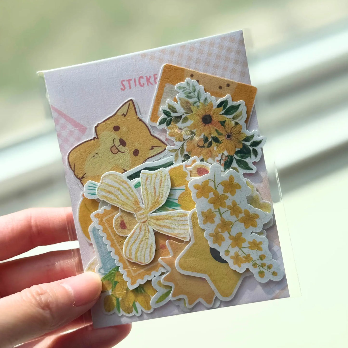 Bright Yellow Stickers (20 pieces) Sunny Sky Studio