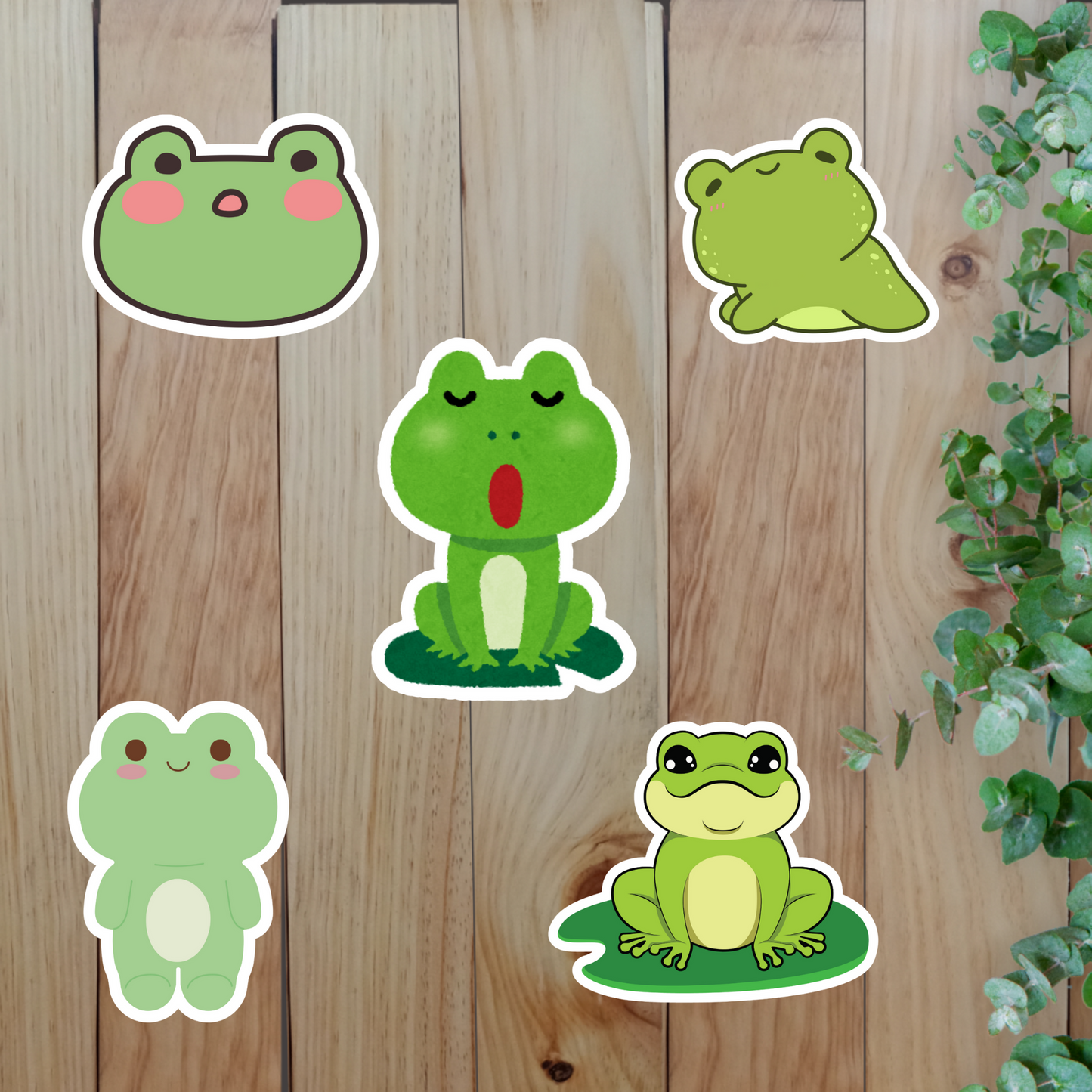 Frog Sticker (20-Piece) Sunny Sky Studio