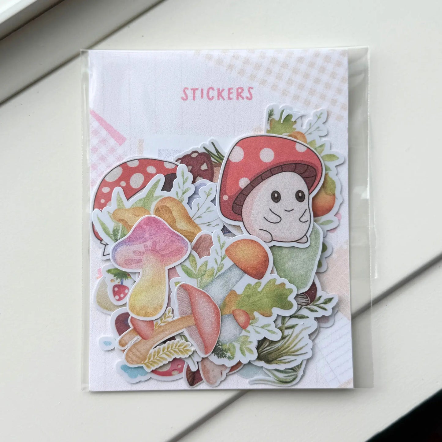 Cute & Whimsical Mushroom Stickers (20 pieces) - Sunny Sky Studio Sunny Sky Studio Stickers