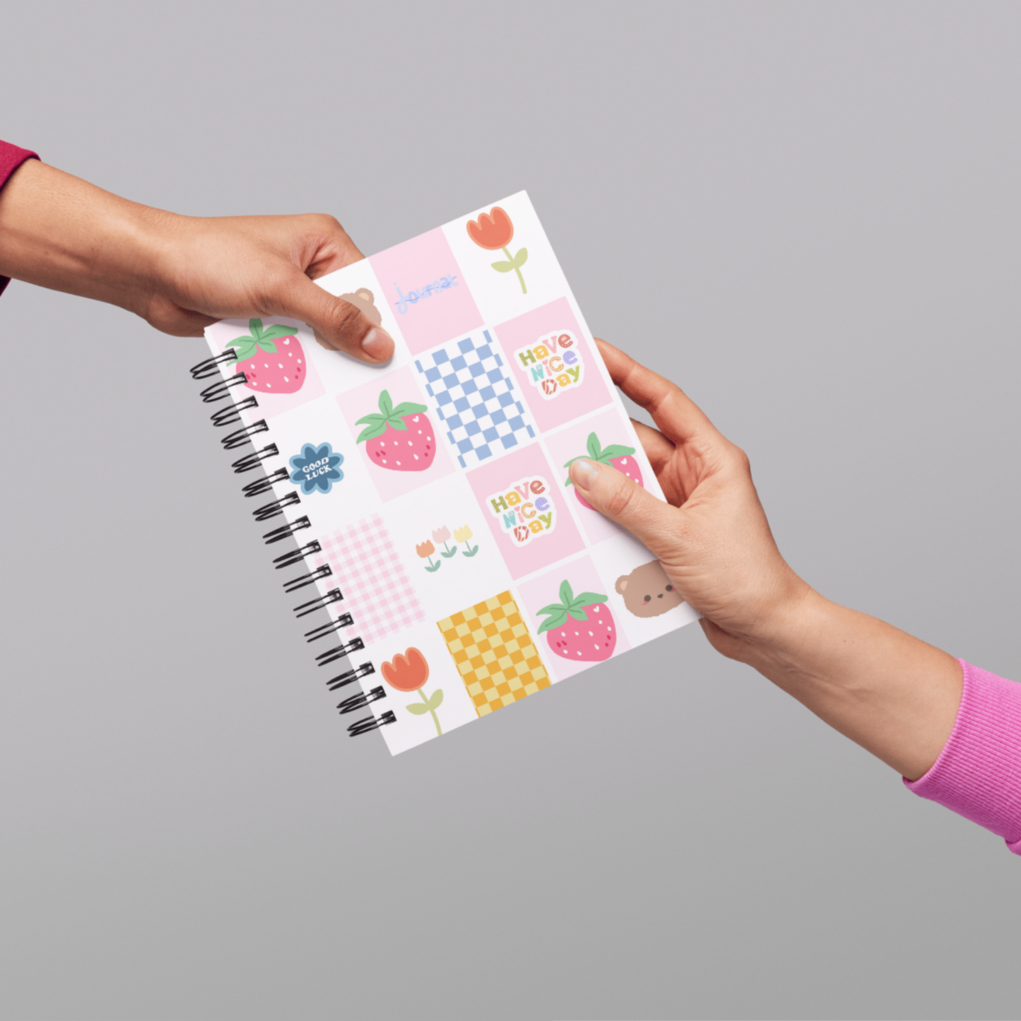 Custom A5 Handmade Planner Notebook β Beautiful Layout with 60 Pages Sunny Sky Studio