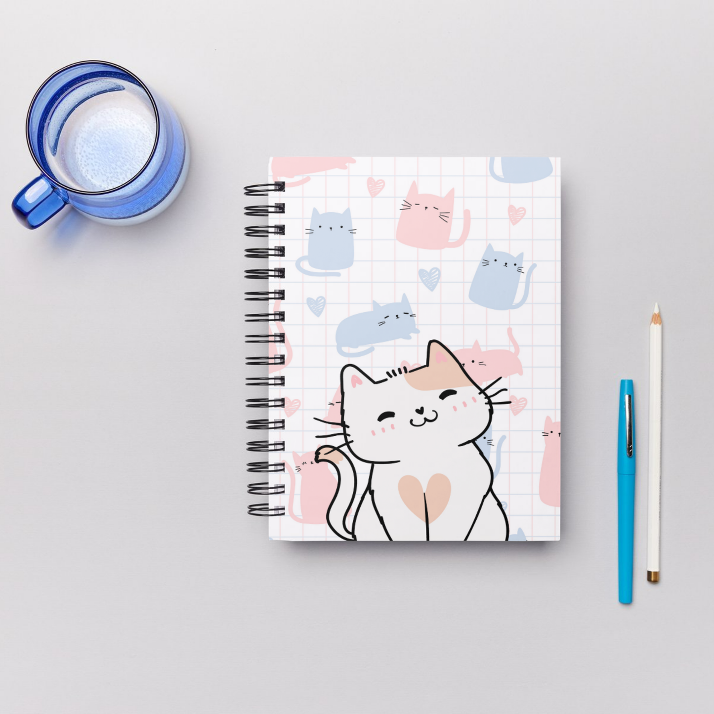 Custom A5 Handmade Planner Notebook β Beautiful Layout with 60 Pages Sunny Sky Studio
