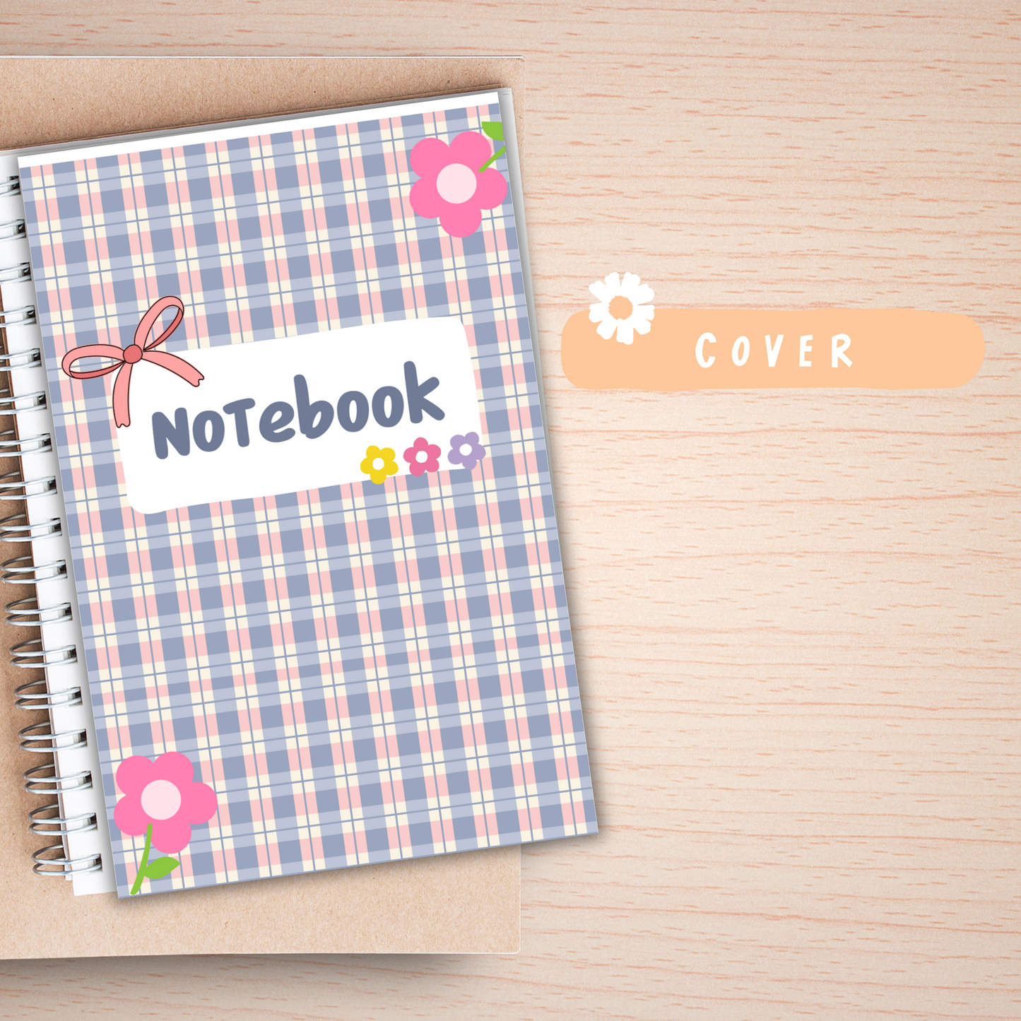 Custom A5 Handmade Planner Notebook β Beautiful Layout with 60 Pages Sunny Sky Studio