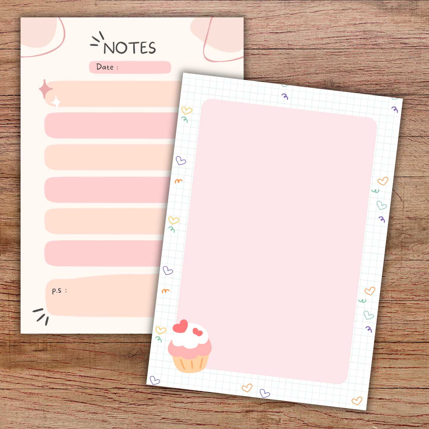 Cute A5 Notebook – 60 Pages + 2 Bonus Sticker Sheets – 5 Cover Designs Sunny Sky Studio