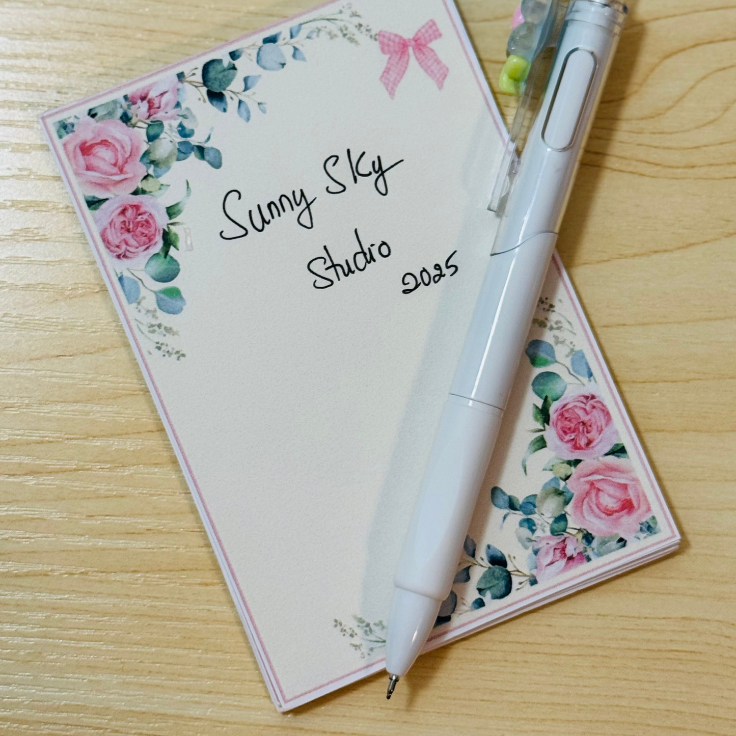 Design Flower Gel Ink Pens – Smooth Writing, Aesthetic Style Sunny Sky Studio