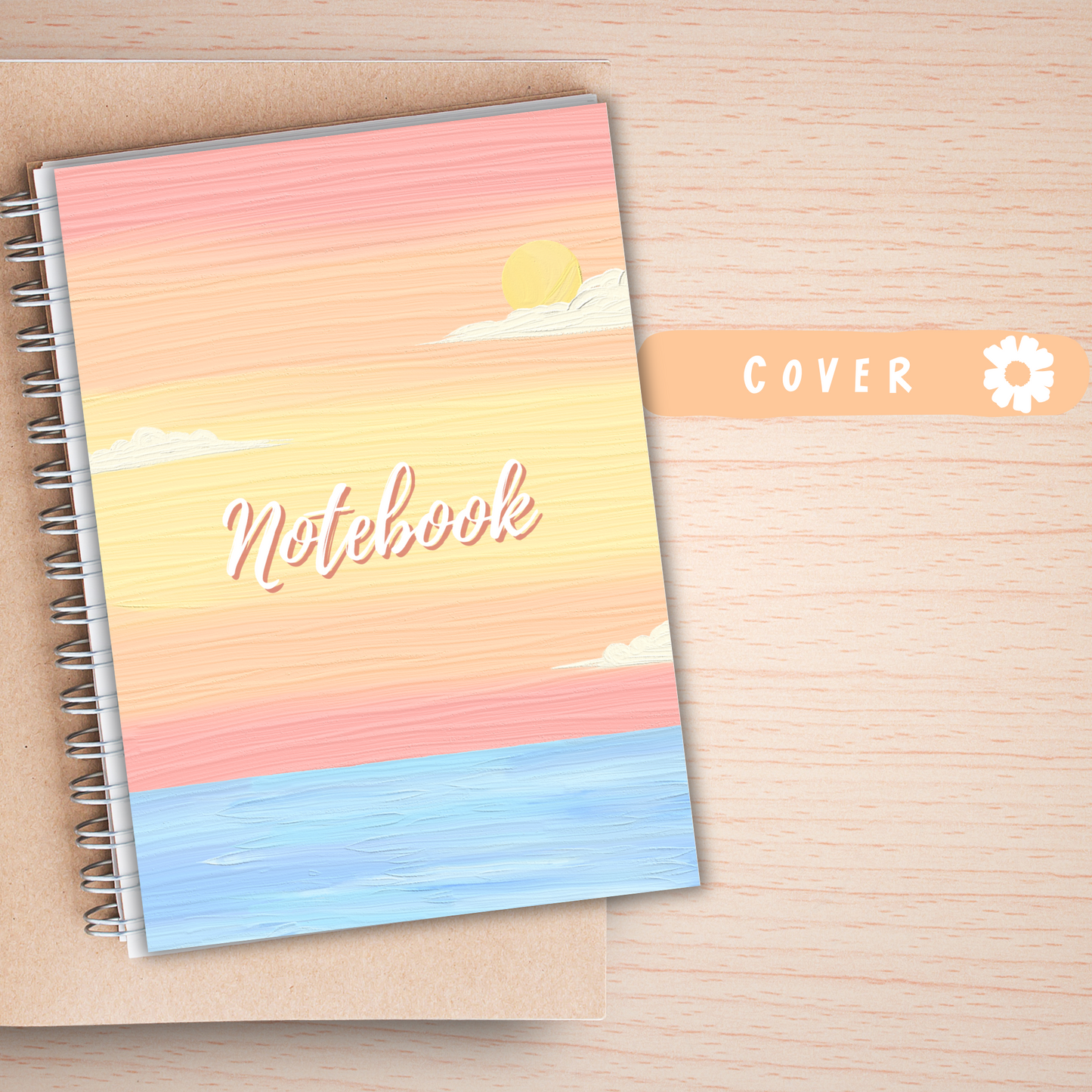 Student Schedule Notebook Planner A5– 60 Pages + 2 Bonus Sticker Sheets Sunny Sky Studio