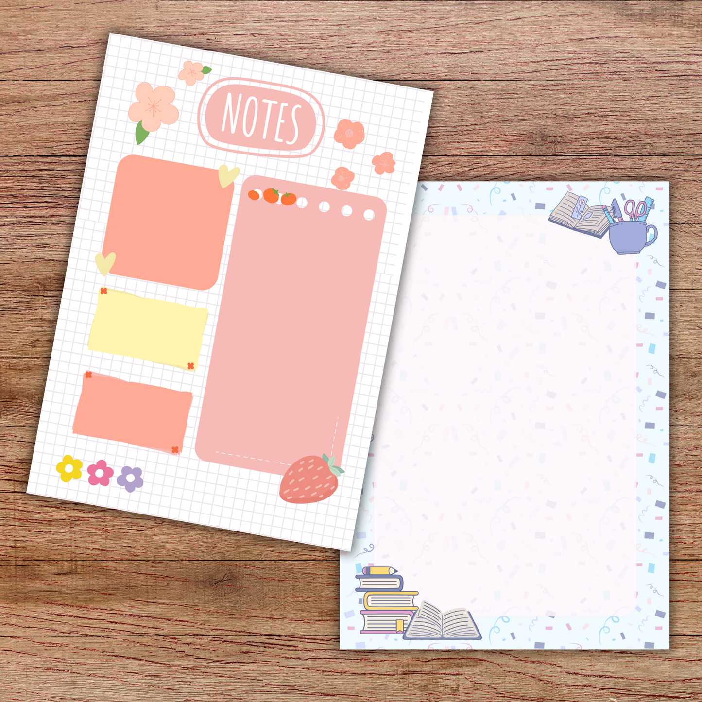 Student Schedule Notebook Planner A5– 60 Pages + 2 Bonus Sticker Sheets Sunny Sky Studio