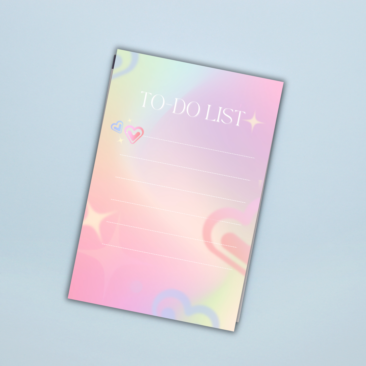 Blush Rainbow List | Compact 4x6 in Notepad with 50 Pages Sunny Sky Studio