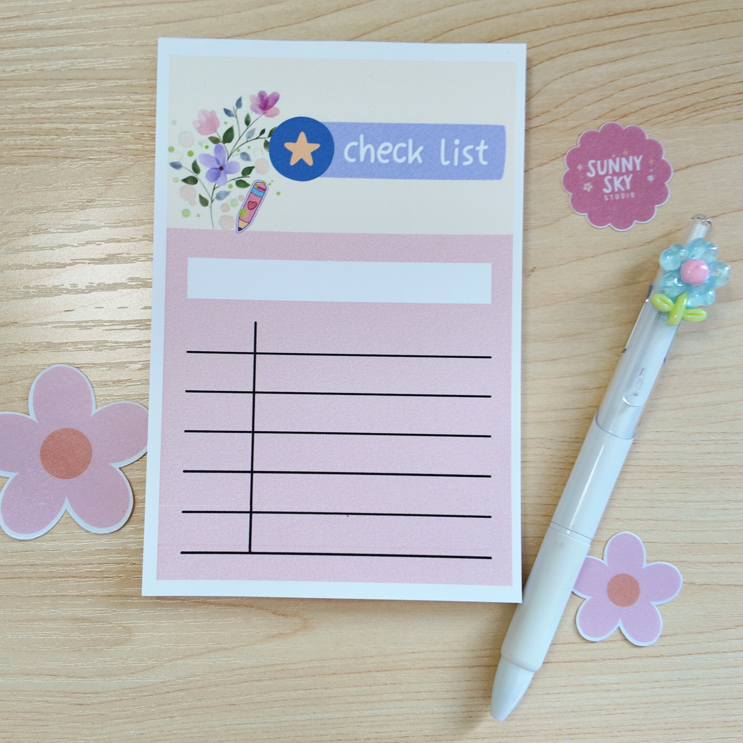 Done & Dusted | Compact 4x6 in Notepad with 50 Pages - Notebooks Sunny Sky Studio