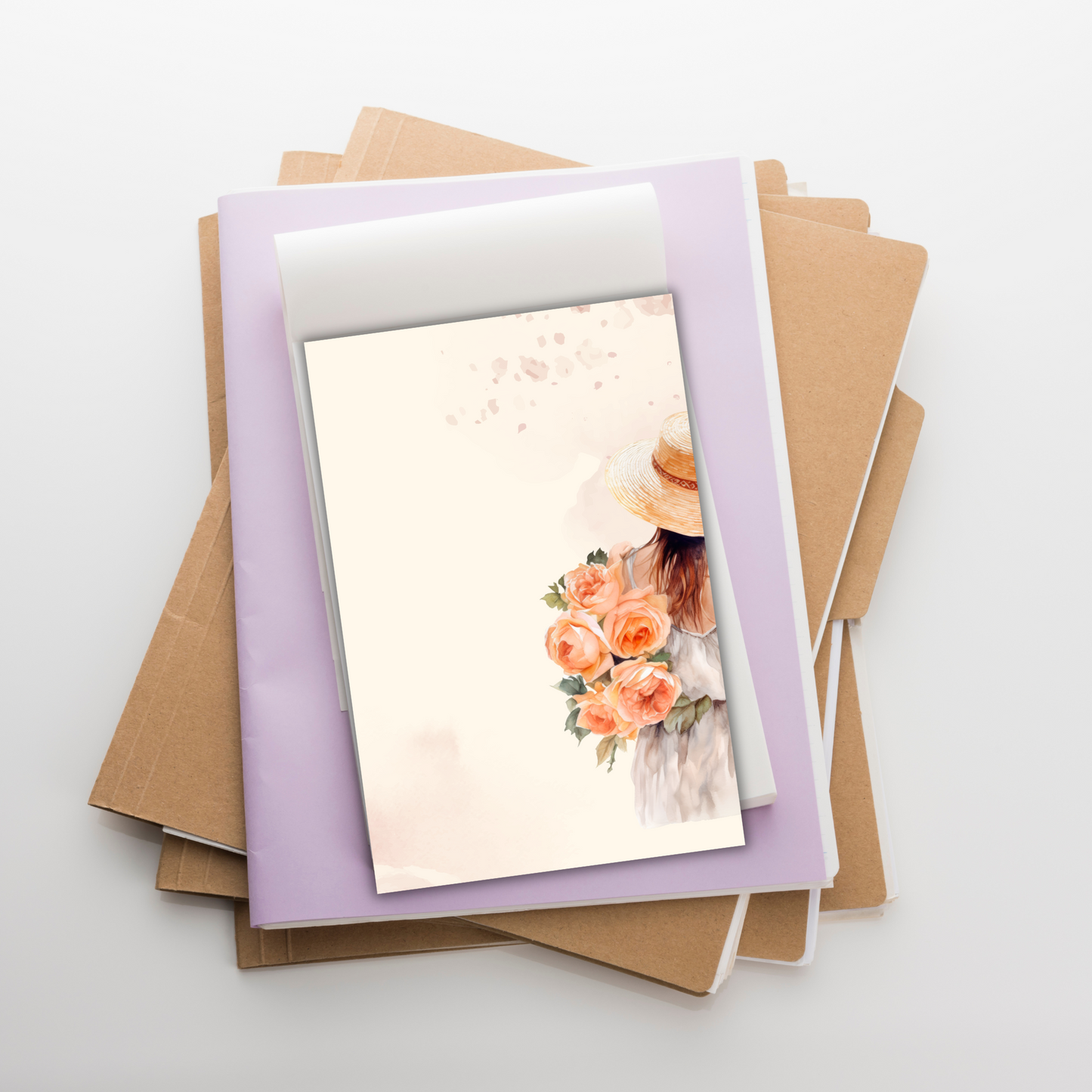 Bloom Girl | Compact 4x6 in Notepad with 50 Pages Sunny Sky Studio