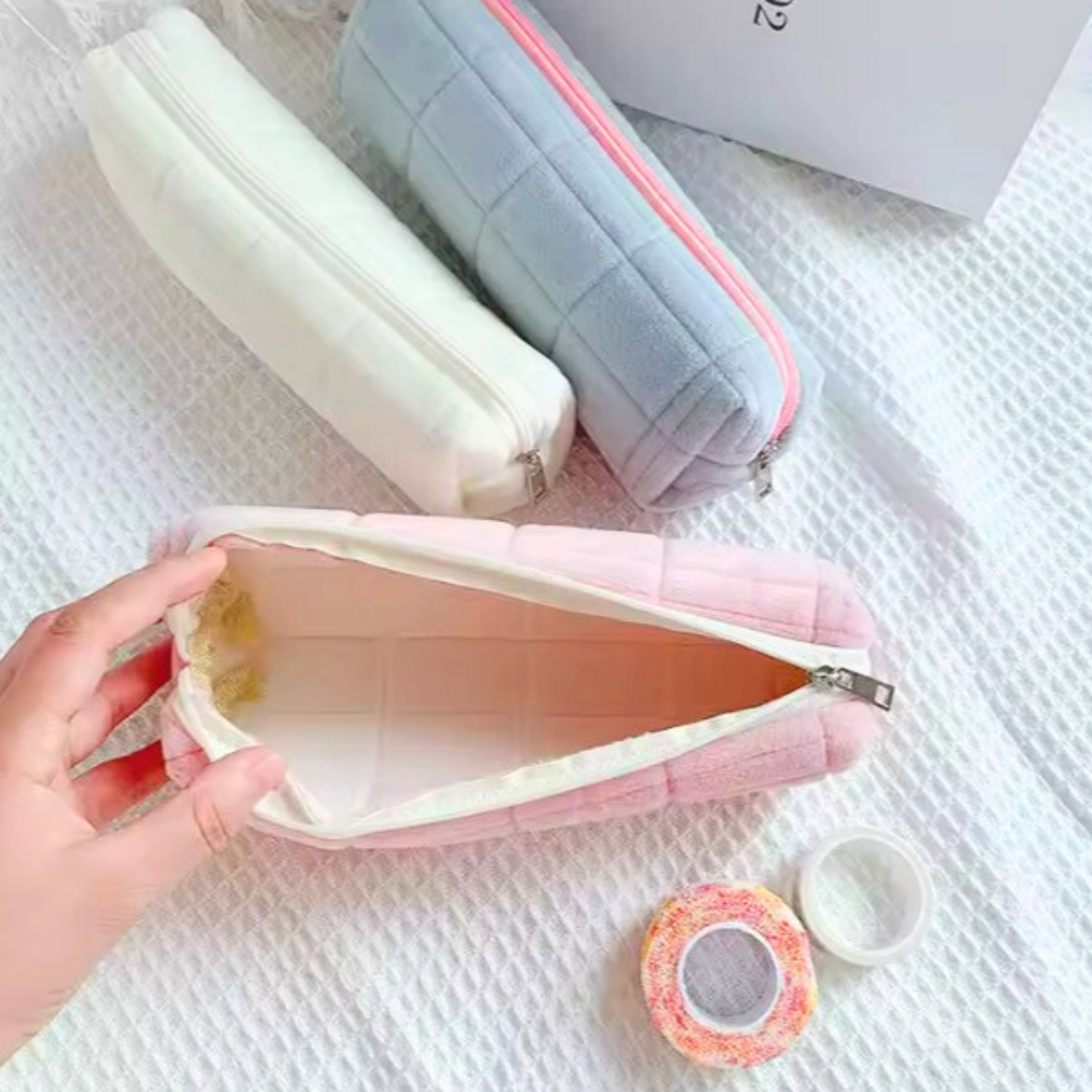 Luxury Fabric Pen Holder – Zipper Pencil Case Sunny Sky Studio