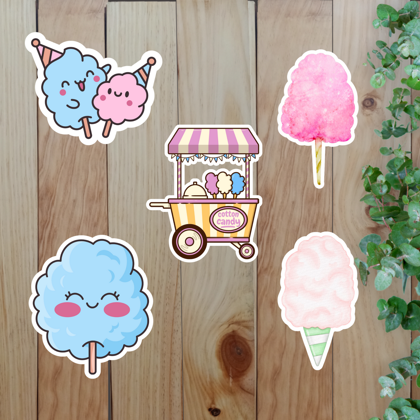 Sweet Cotton Candy Stickers (20-Piece) Sunny Sky Studio