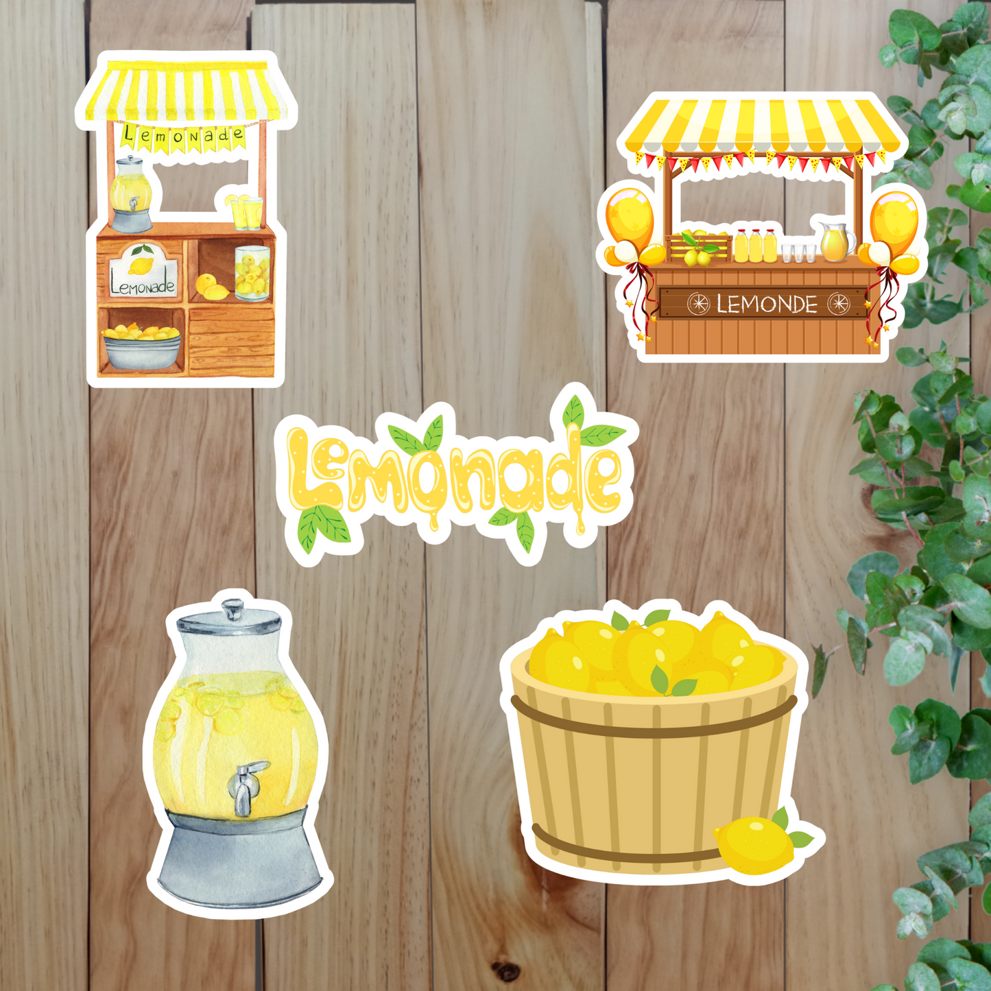 Fresh Lemon Stickers (20-Piece) Sunny Sky Studio