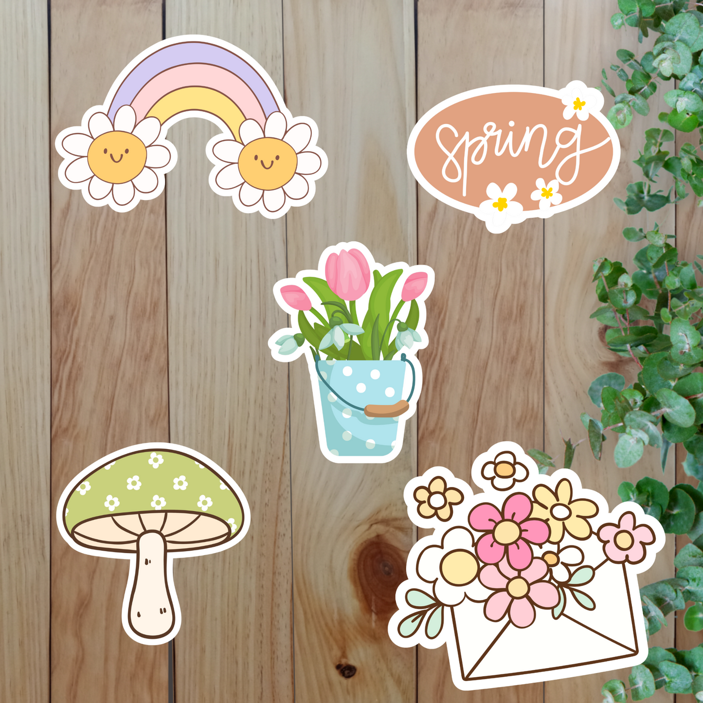 Spring Stickers (20-Piece) Sunny Sky Studio