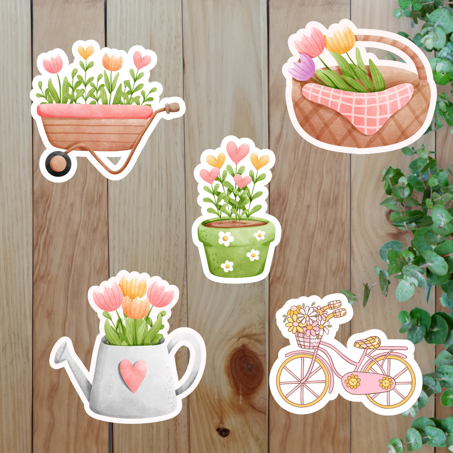 Spring Stickers (20-Piece) Sunny Sky Studio