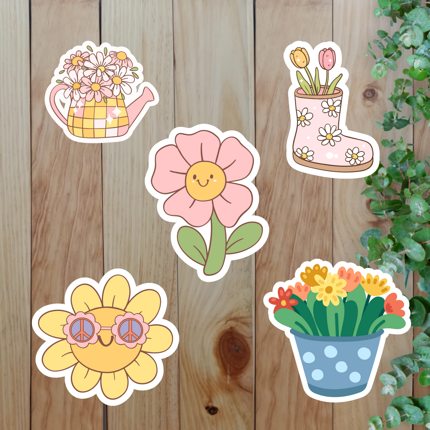 Spring Stickers (20-Piece) Sunny Sky Studio