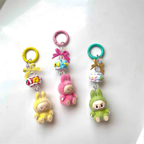 Mini Labubu Plush Keychain – Cute Phone Pendant Accessory Sunny Sky Studio