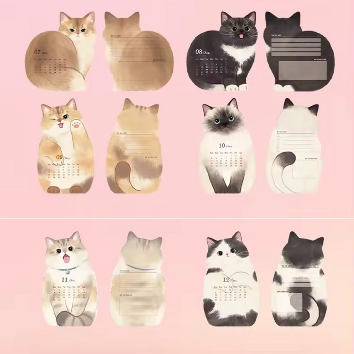 2026 Pet Desk Calendar – 3D Cat & Dog Shaped - PREORDER - SHIPS OCT 15 Sunny Sky Studio