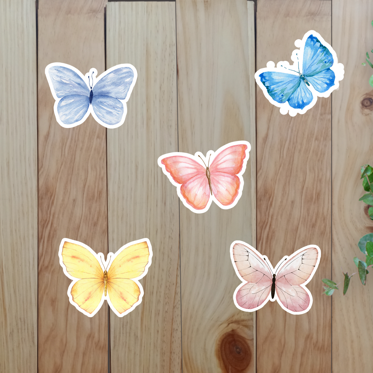 Whimsical Butterfly Stickers (20-Piece) Sunny Sky Studio
