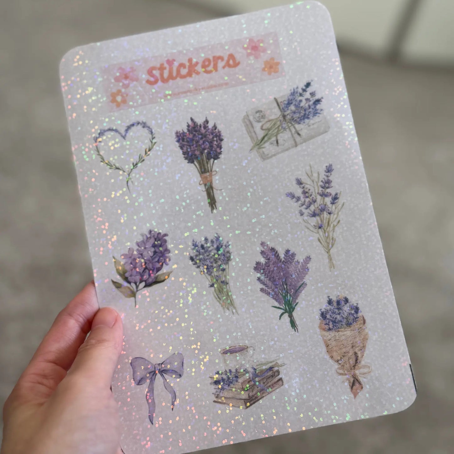Lavender Sticker Sheet Sunny Sky Studio