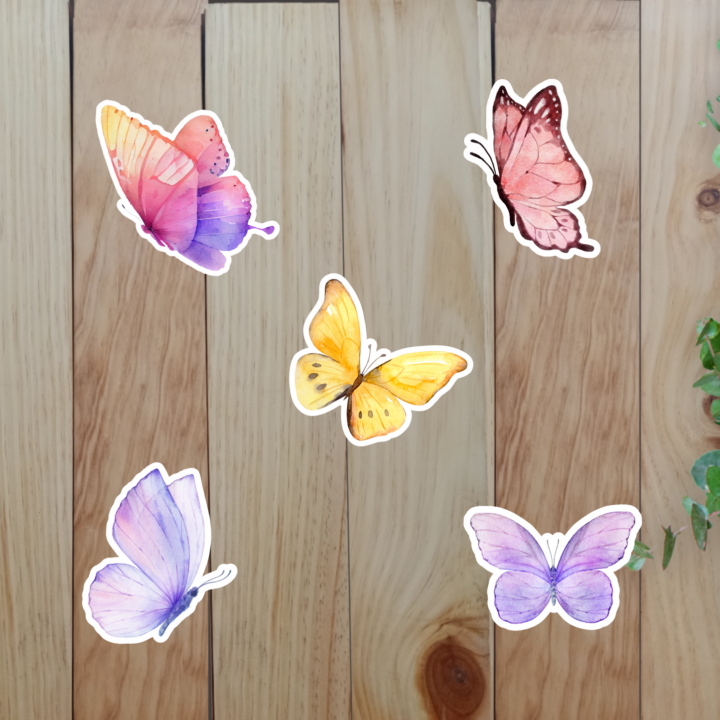 Whimsical Butterfly Stickers (20-Piece) Sunny Sky Studio