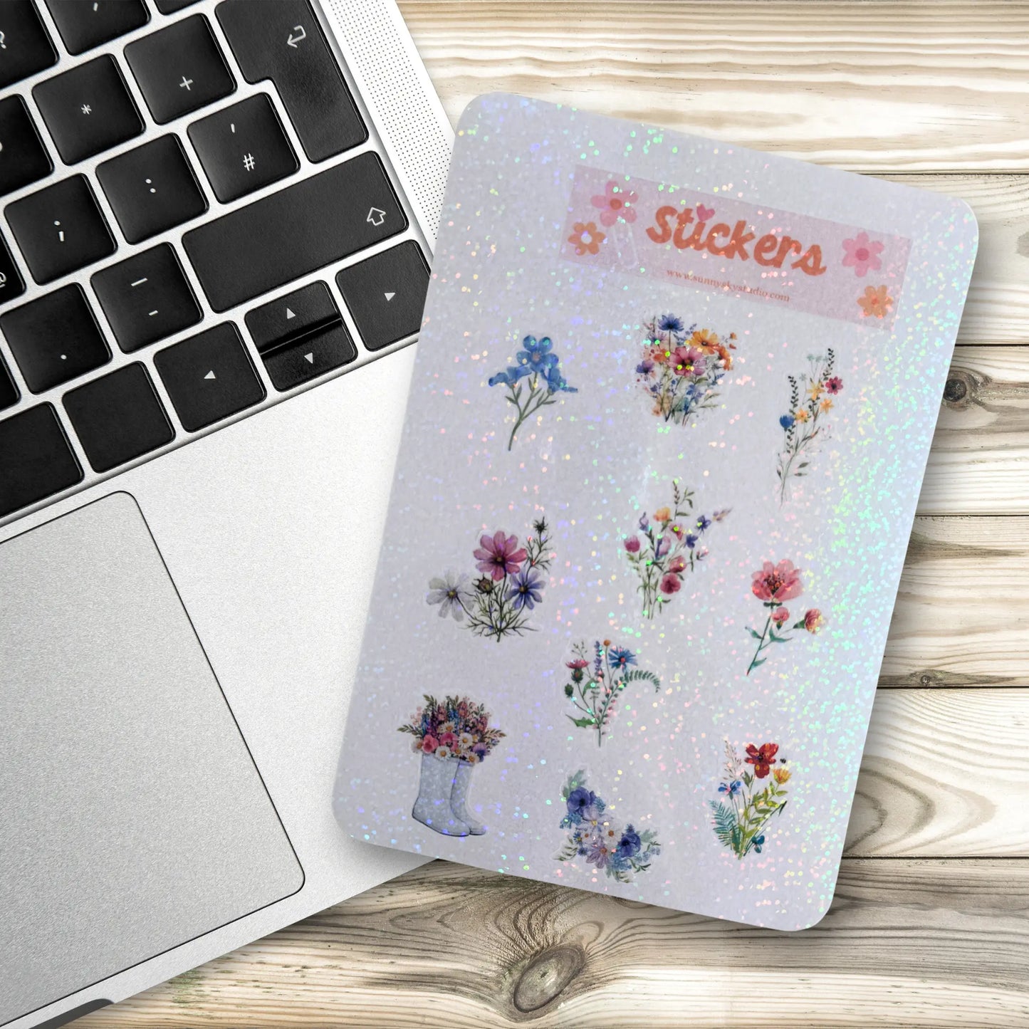 Boho Wildflower Sticker Sheet Sunny Sky Studio