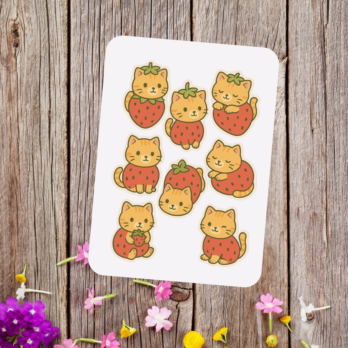 STRAWBERRY CAT Sunny Sky Studio