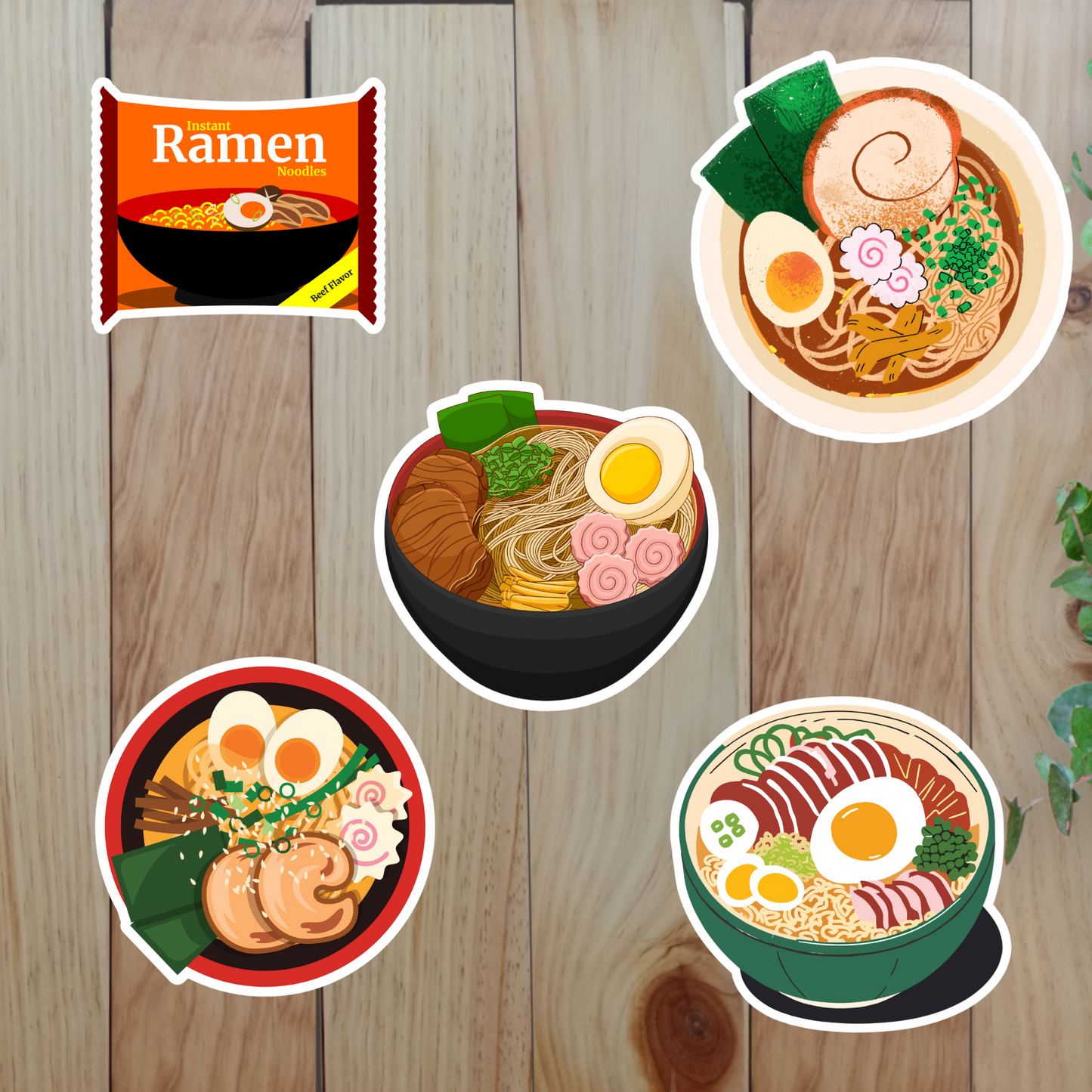 Ramen Stickers (20-Piece) Sunny Sky Studio