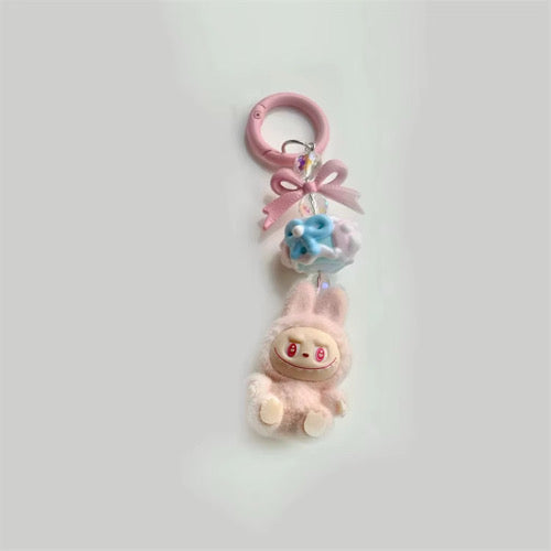Mini Labubu Plush Keychain – Cute Phone Pendant Accessory Sunny Sky Studio