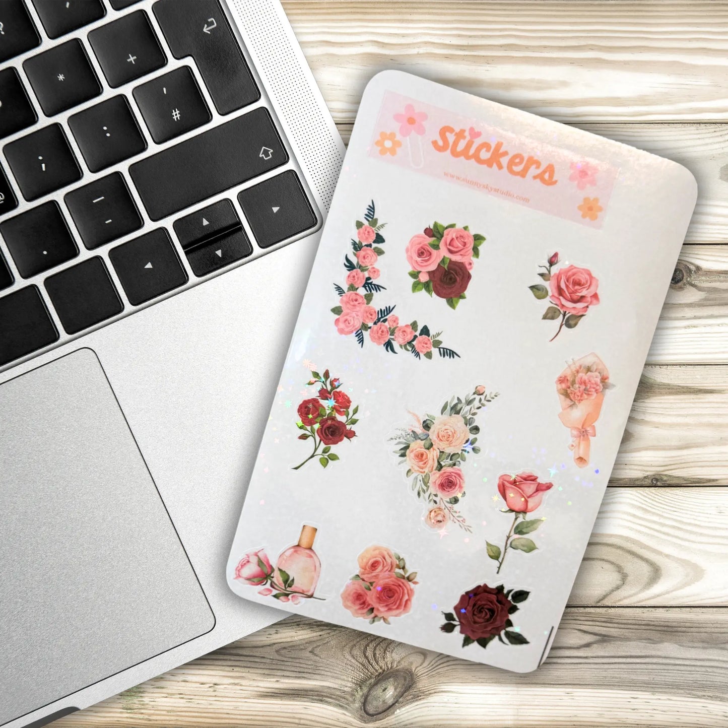 Roses Sticker Sheet Sunny Sky Studio