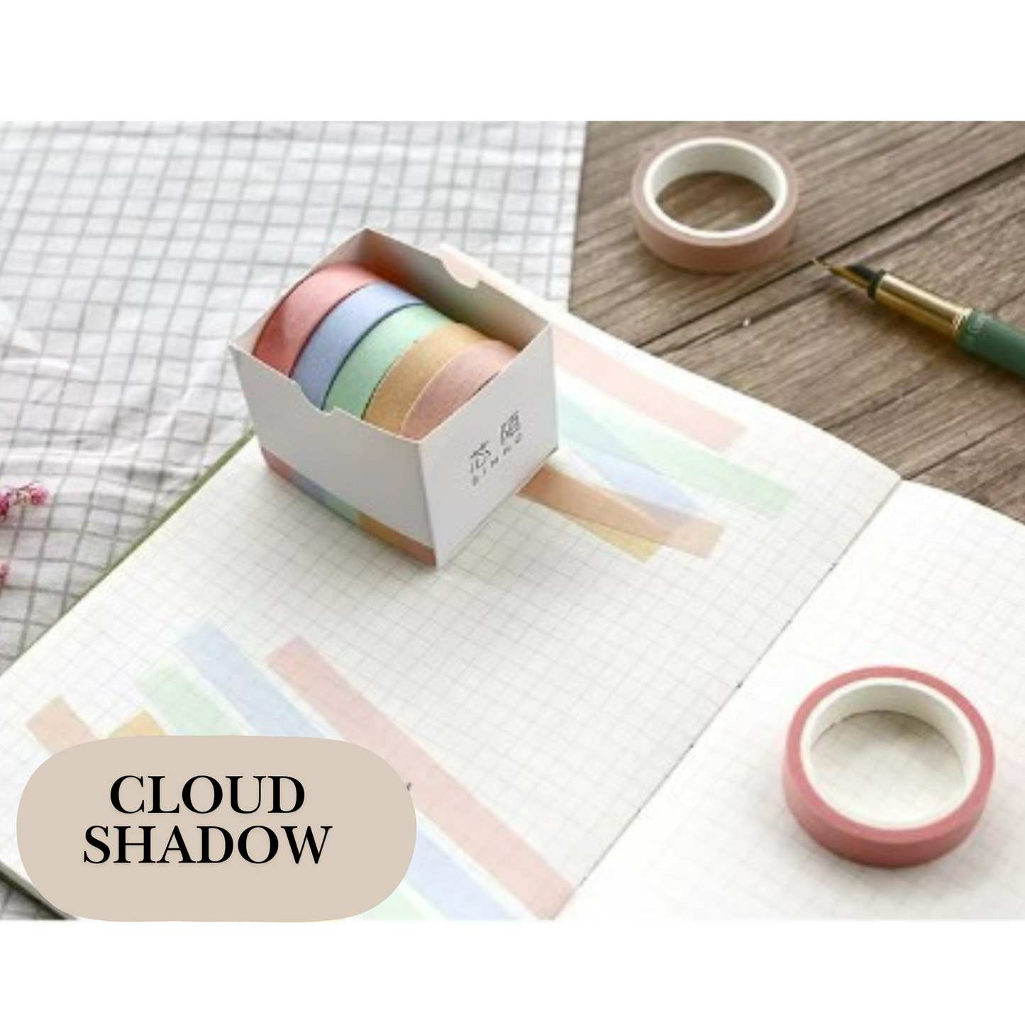 Cloud Shadow - 5 Rolls Washi Tape Set