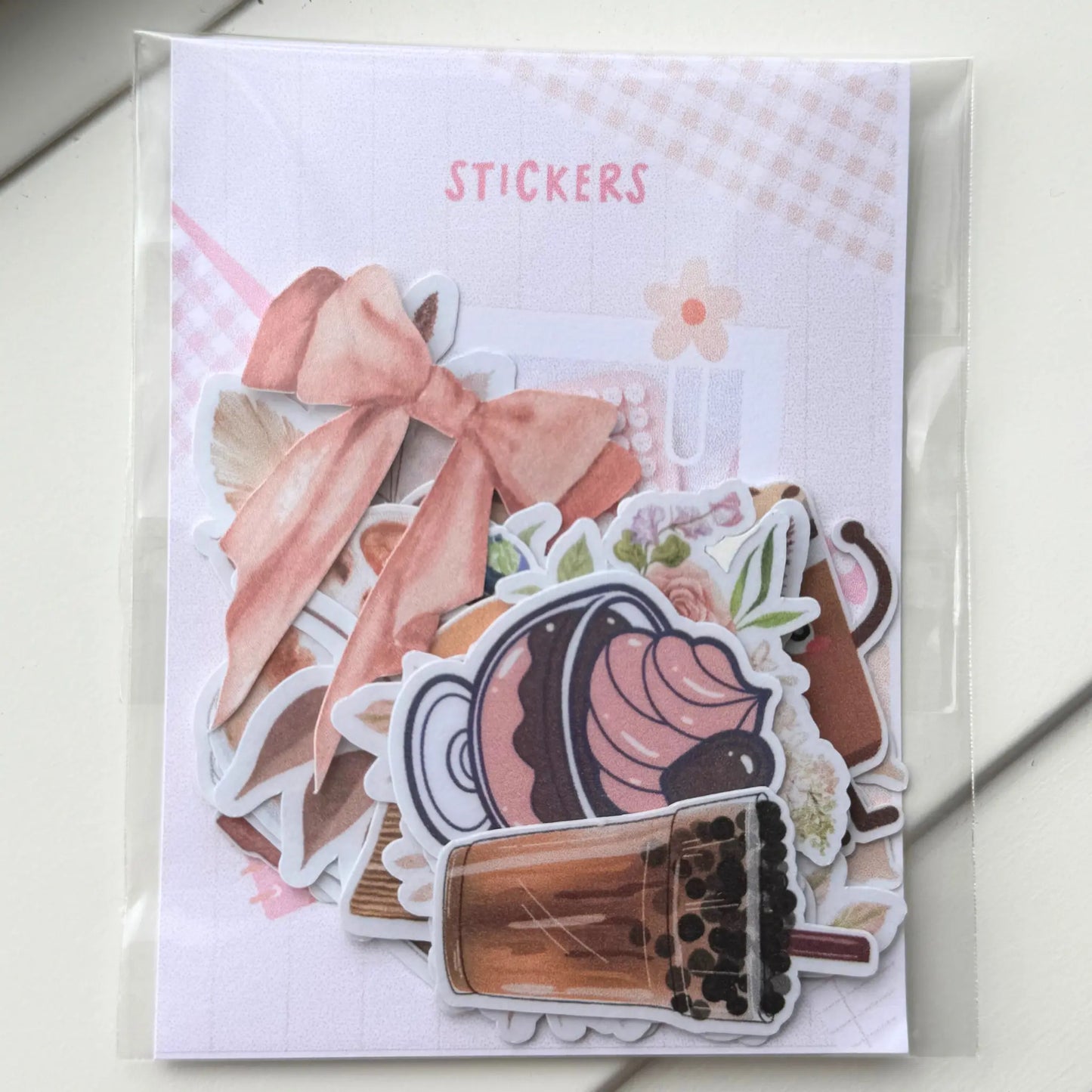 Mocha Mood Stickers (20 pieces) - Sunny Sky Studio Sunny Sky Studio