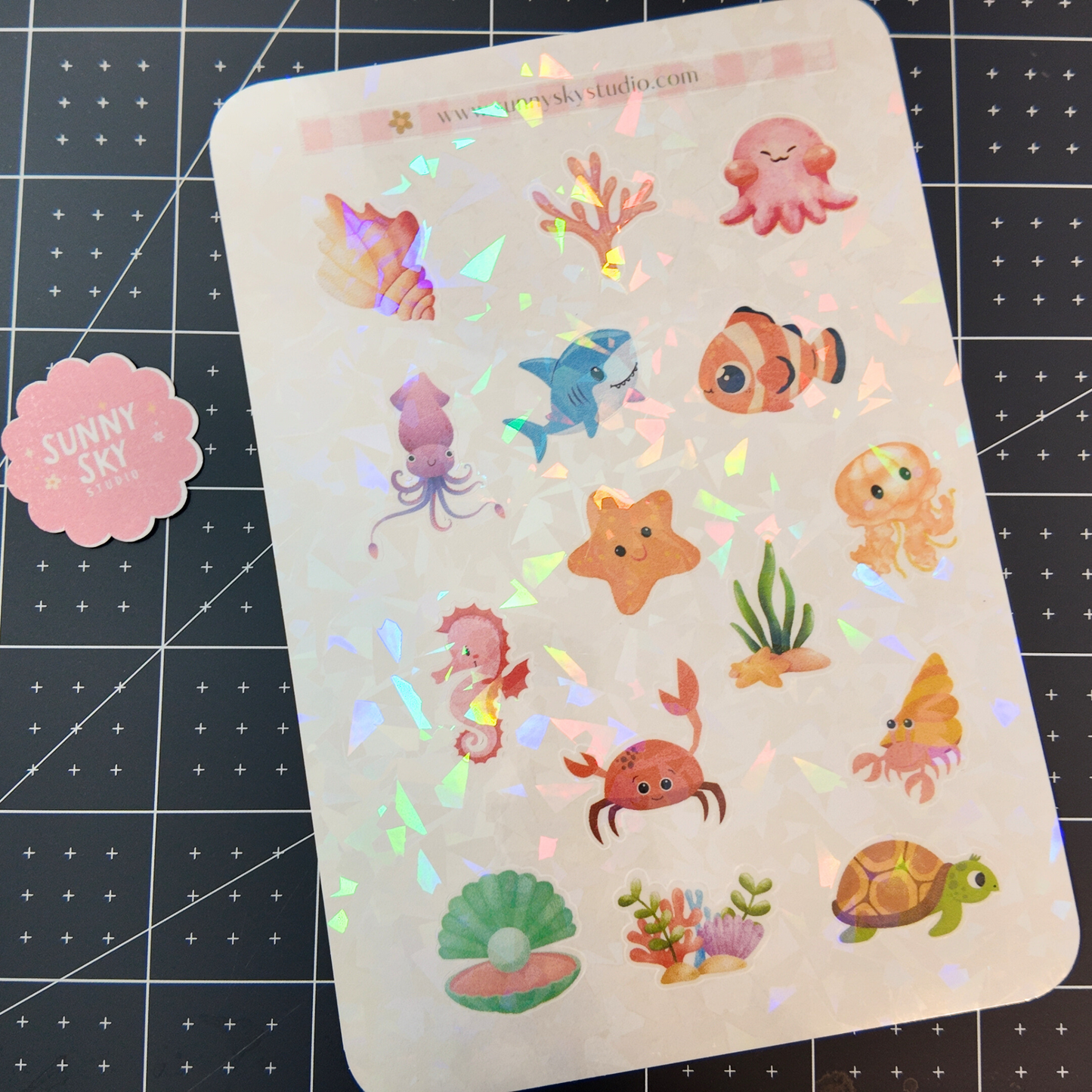 Under the Sea Sticker Sheet Sunny Sky Studio