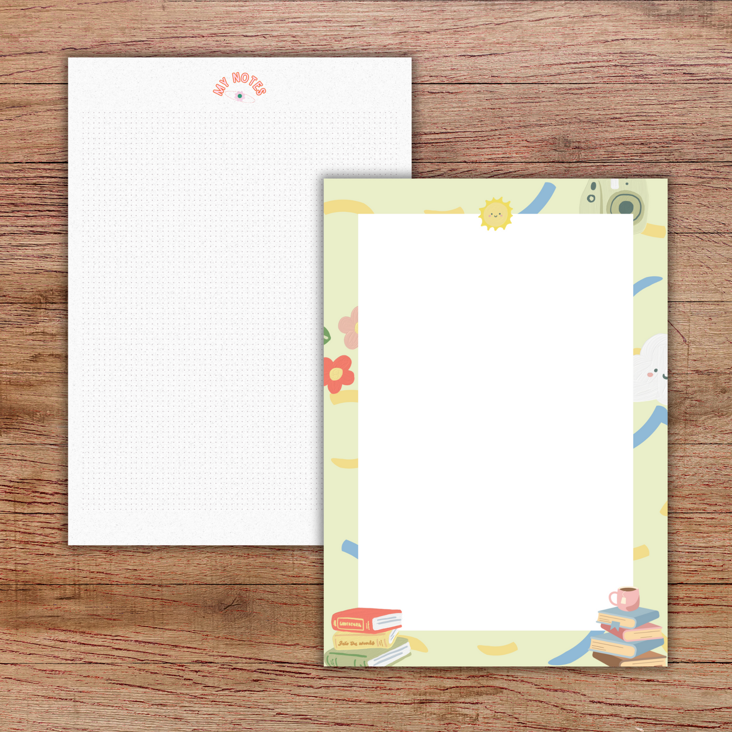 Student Schedule Notebook Planner A5– 60 Pages + 2 Bonus Sticker Sheets Sunny Sky Studio