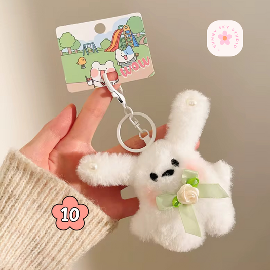 Kawaii Plush Keychain - FLOWER BEAR Sunny Sky Studio