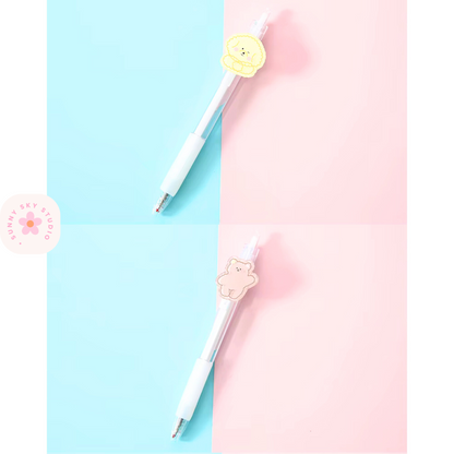 Cartoon Kawaii Gel Pens Set of 5 | 0.5mm Sunny Sky Studio