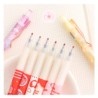 Cartoon Animals Gel Pen Set 12-Piece Sunny Sky Studio