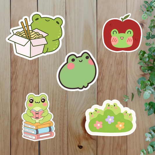 Frog Sticker (20-Piece) Sunny Sky Studio