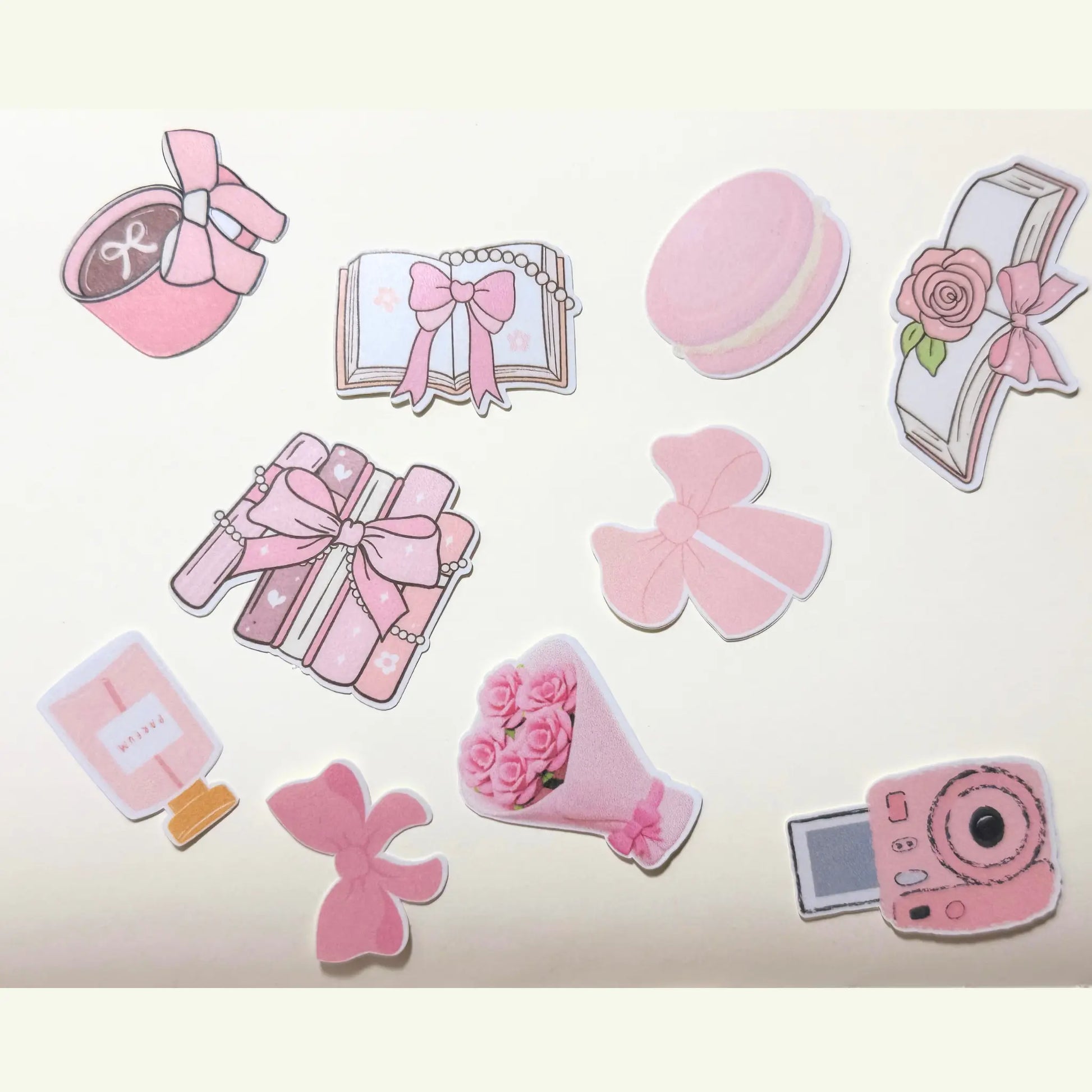 Pastel Pink Aesthetic Stickers (20 pieces) Sunny Sky Studio