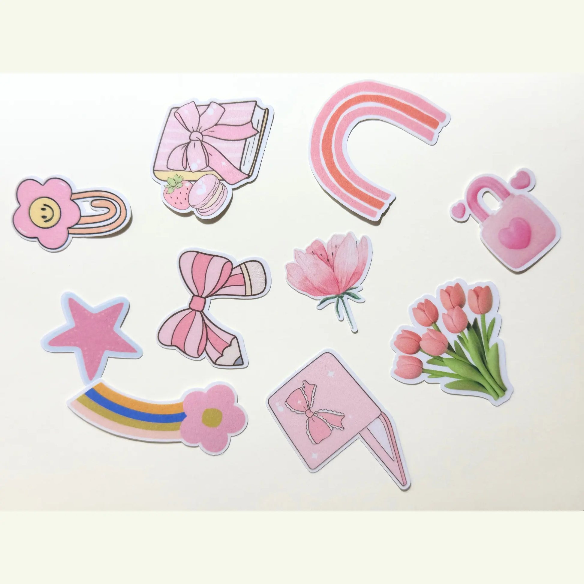 Pastel Pink Aesthetic Stickers (20 pieces) Sunny Sky Studio