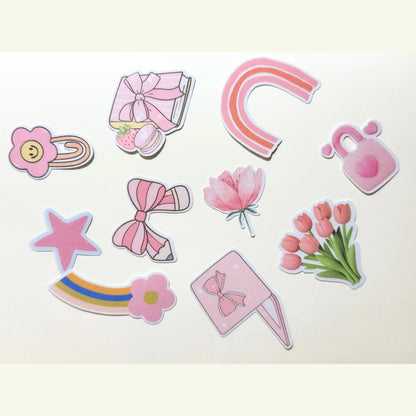 Pastel Pink Aesthetic Stickers (20 pieces) Sunny Sky Studio