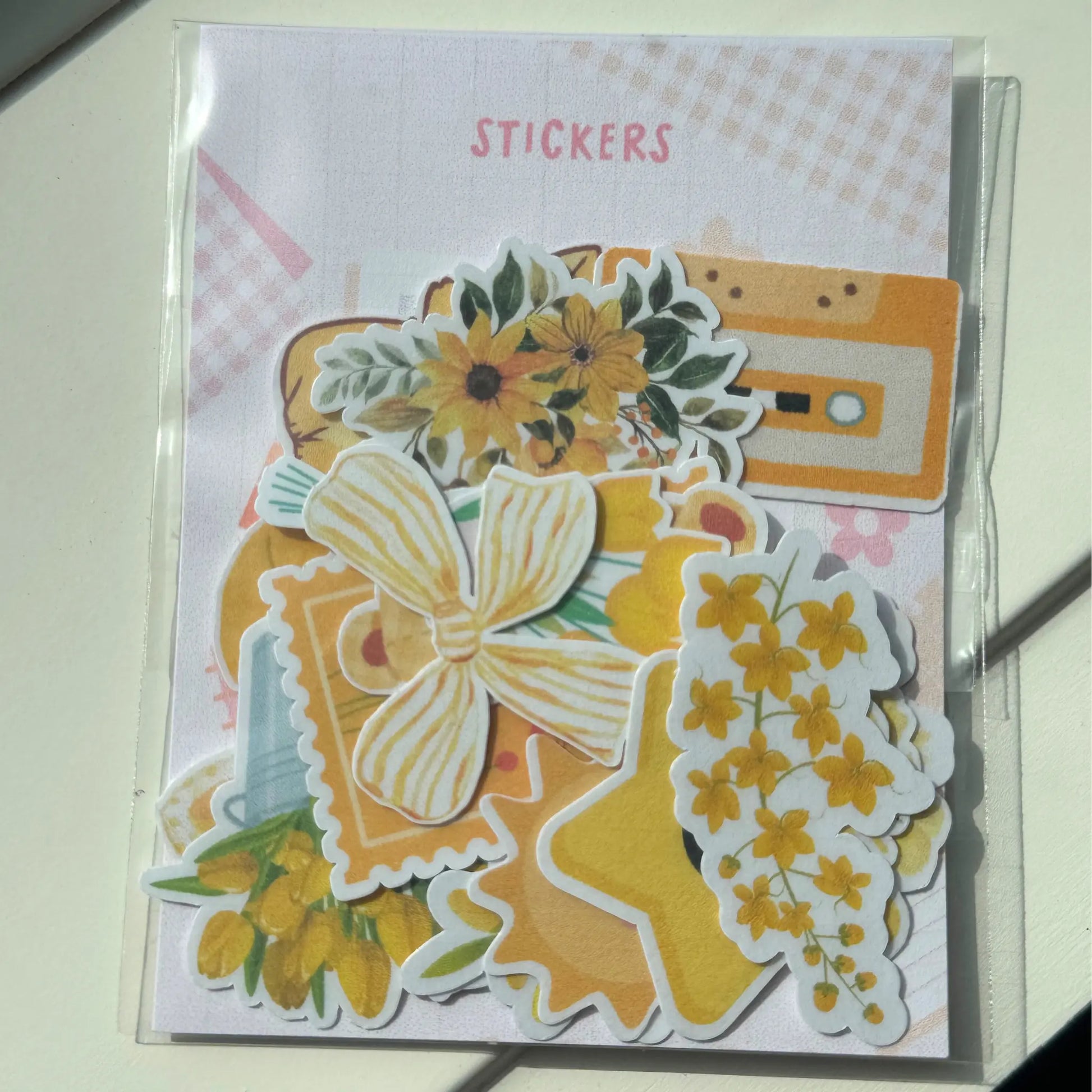 Bright Yellow Stickers (20 pieces) Sunny Sky Studio