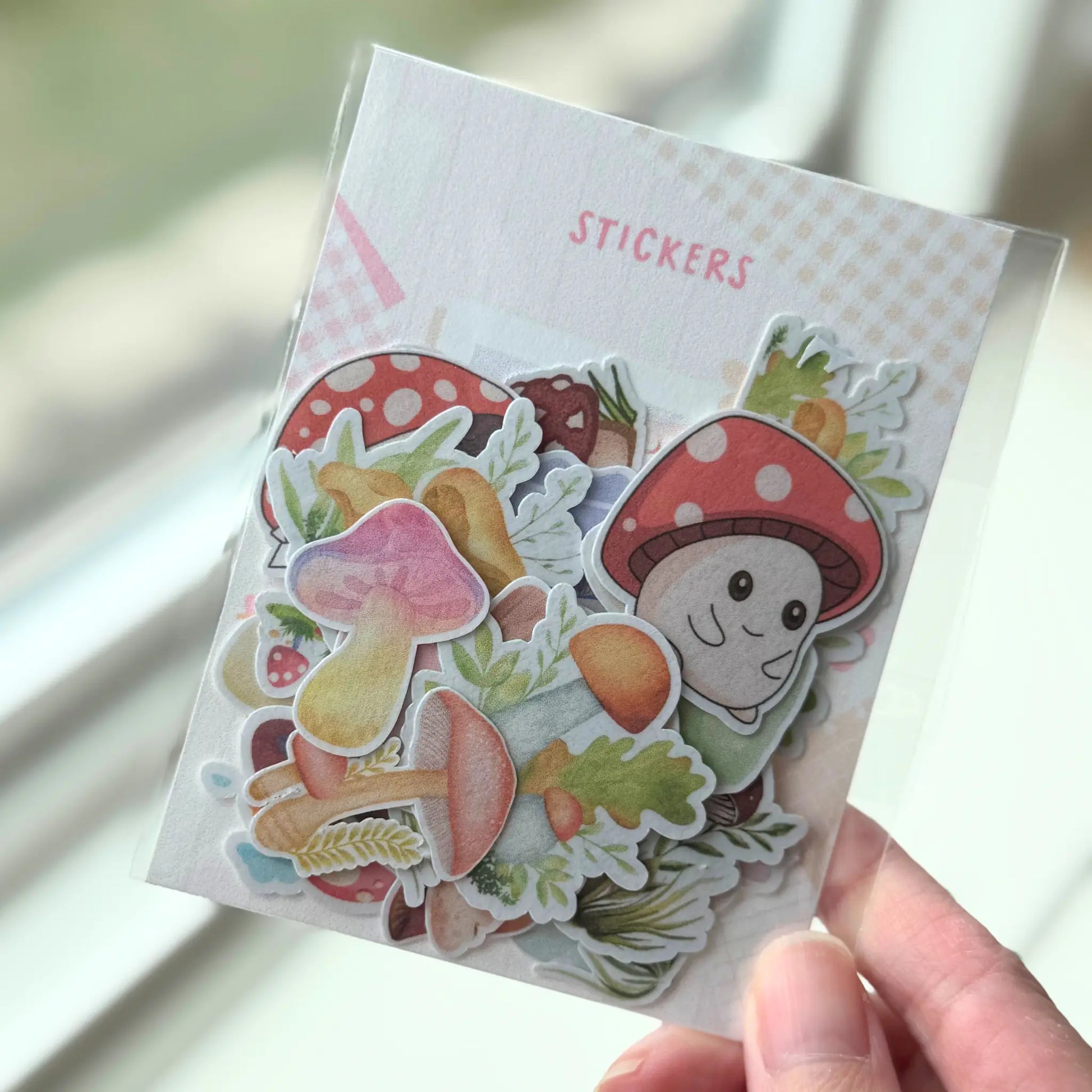 Cute & Whimsical Mushroom Stickers (20 pieces) - Sunny Sky Studio  Sunny Sky Studio  Stickers 